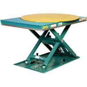 Lift-N-Spin Low Profile Rotating Lift Table