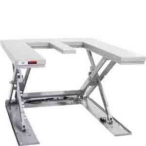 E Shaped Stainless Steel Lift Table