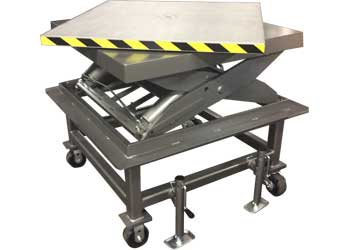 Stainless Lift Table For Food Mixing
