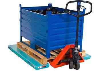 E-Lift Loading with pallet jack