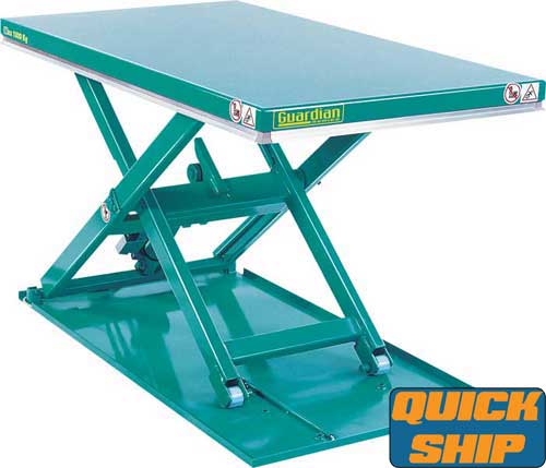 Low Profile Scissor Lift Tables, Guardian Low Profile Lift Table